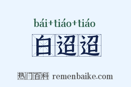 白迢迢是什么意思的图片
